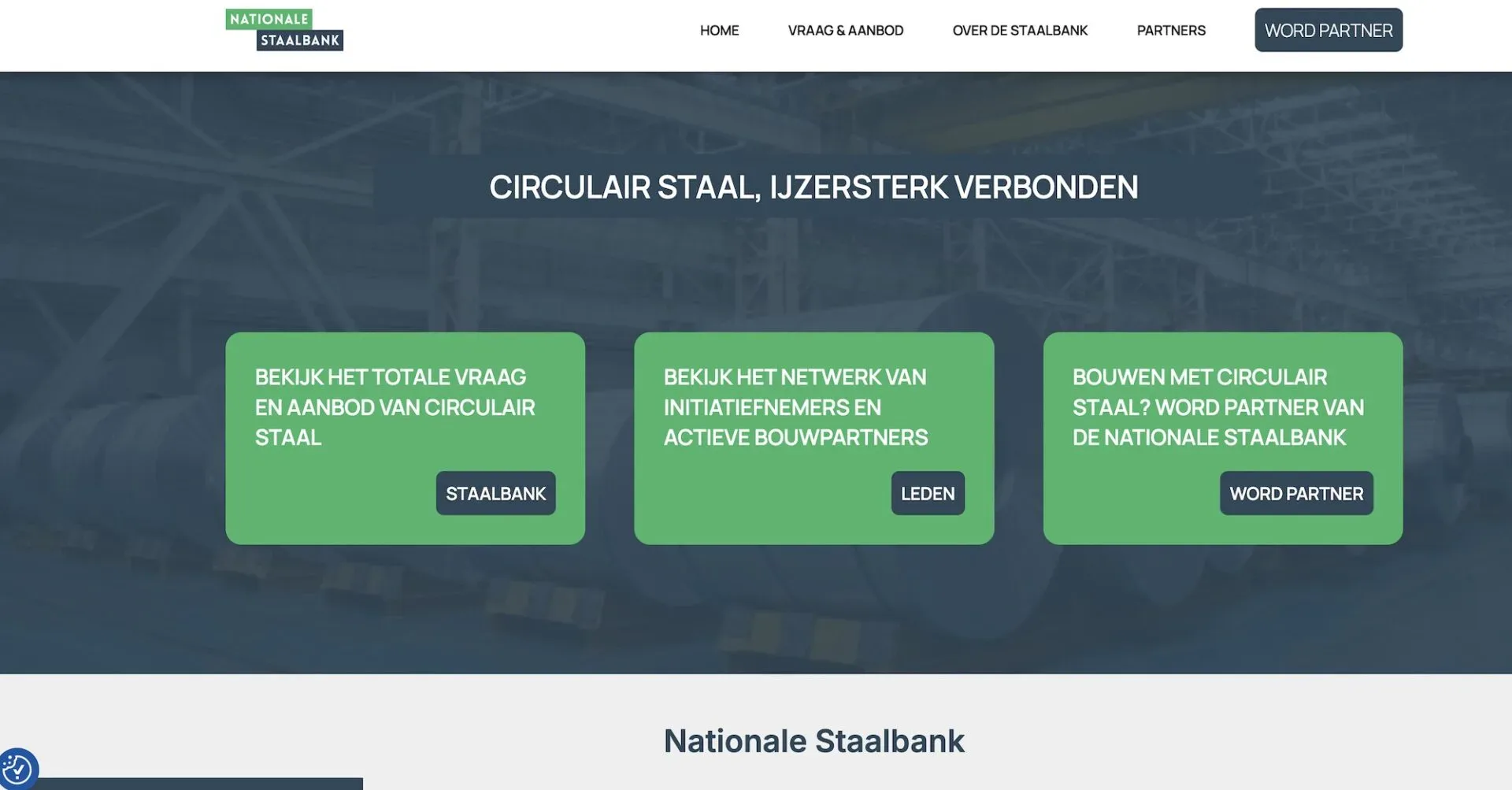 Website Nationale Staalbank
