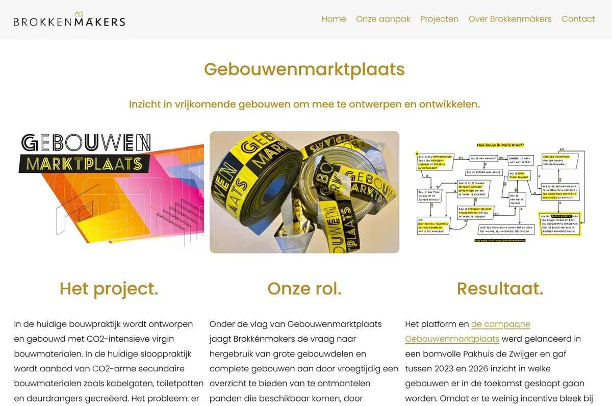 Website Gebouwenmarktplaats